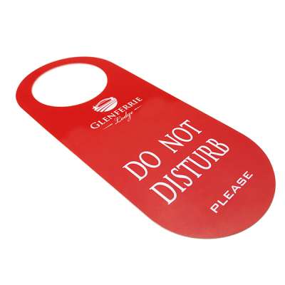 Customized Shape Factory Price Door Hanger for Hotel