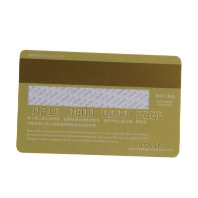 Full Color Printing Clear Plastic Magnetic Stripe Door Card