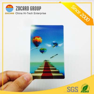 Printed PET 0.4mm Thickness 3D Lenticular Card