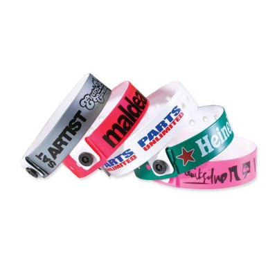 Custom logo printing NFC disposable bracelet Soft PVC Vinyl wristband