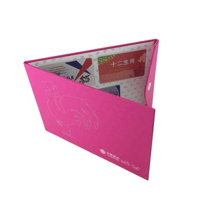 Custom 4 color paper printing 157g art paper brochure