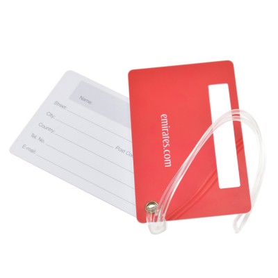 Manufacturing luggage tag plastic pvc airline baggage cards