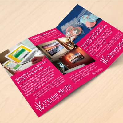 6-Color Printing 128gsm Art Paper Leaflet