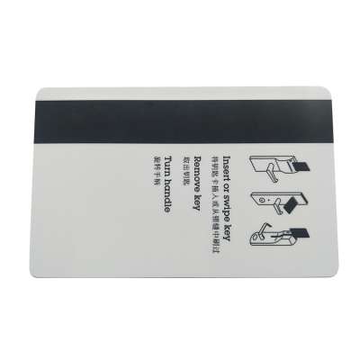 cheap plastic printed blank magnetic strip card